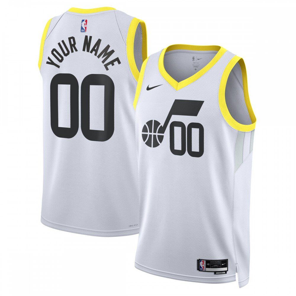 Utah Jazz Unisex 2022/23 Swingman Custom Jersey White - Association Edition-Pro Kit Vault | Brand New 26/27 Sports Jerseys